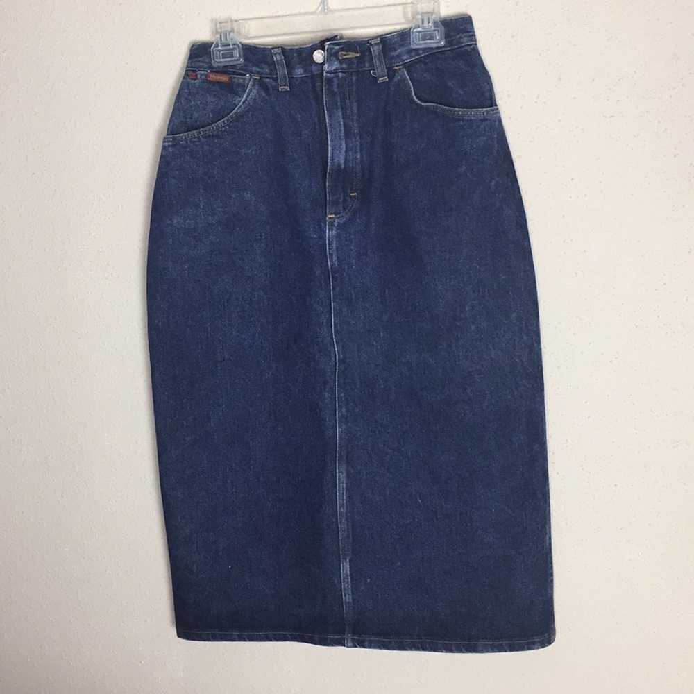 VTG Wrangler 5-Pocket Denim Jean Skirt Like New